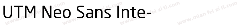 UTM Neo Sans Inte字体转换